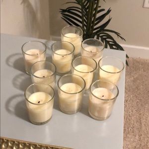 10 small decorative candles